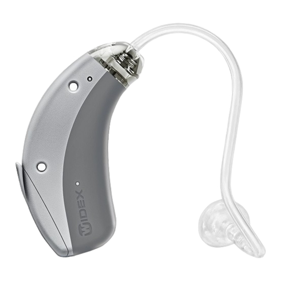 Widex D-m CB User Instructions