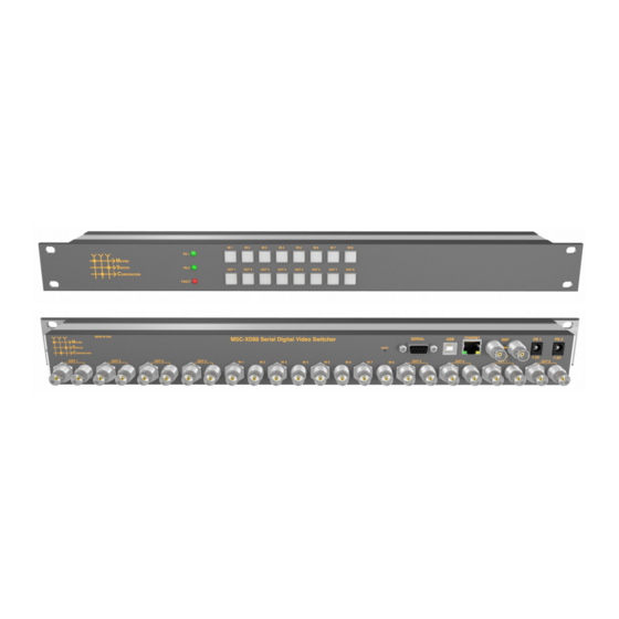 Matrix Switch Corporation MSC-XD88L Product Manual