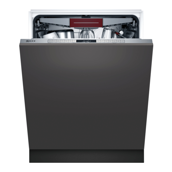 NEFF S195HCX26G Integrated Dishwasher Manuals