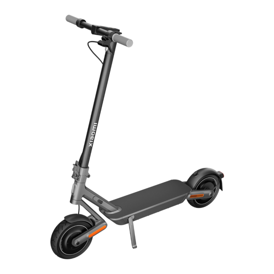 User manual Xiaomi Electric Scooter 4 (English - 17 pages)