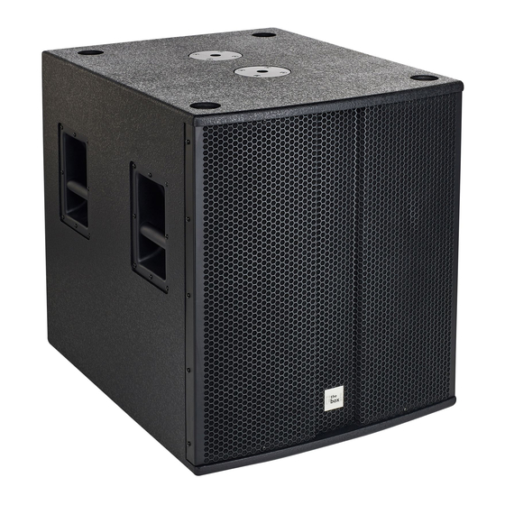 thomann the box pro TP 118/800 A User Manual