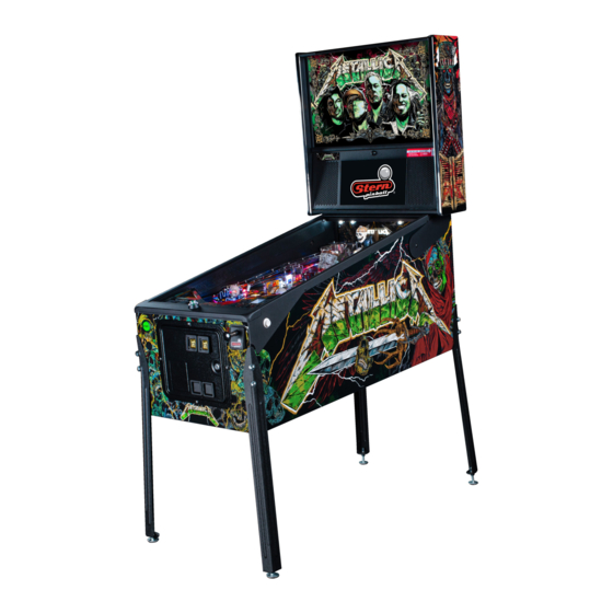 Stern Pinball METALLICA REMASTERED Manuals
