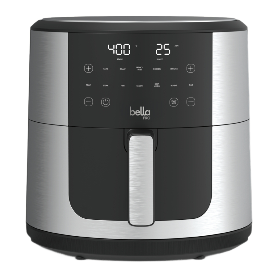 Bella PRO SmartCrisp 8QT Manual