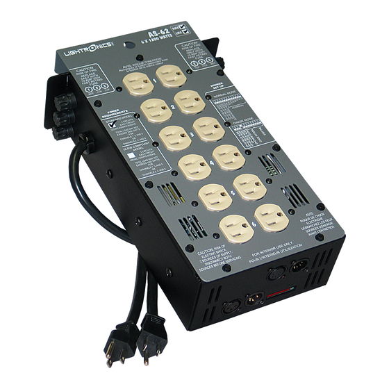 Lightronics AS-62D Owner's Manual