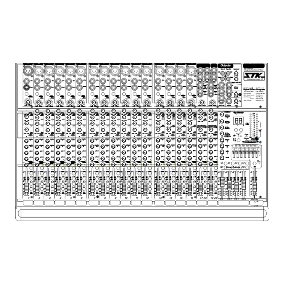 STK Professional Audio VX1443-FDR Owner's Manual