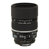 Nikon AF DC-Nikkor 105mm f/2 D Instruction Manual