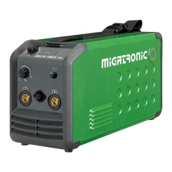 Migatronic DELTA 180 E PFC Instruction Manual