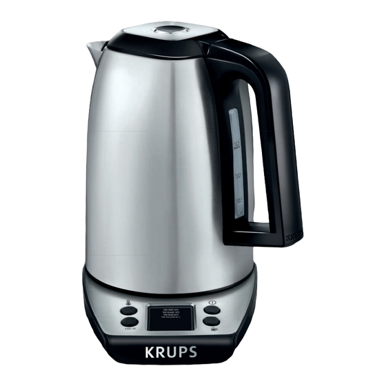 Krups SAVOY INOX 1.7 L Manuals