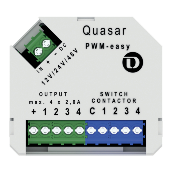 Deko-light QUASAR PWM-easy Product Notes Manual