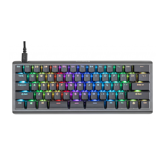 Kinesis Gaming TKO Tournament Keyboard KBTKO-KBW Direct Programming Manual
