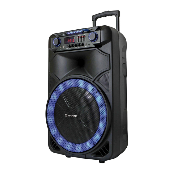 User Manuals: Manta SPK5023 Karaoke Speaker Box