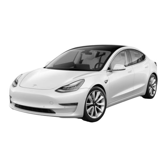 User Manuals: Telsa 3 2019 Electric Vehicle