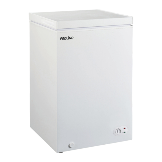 User Manuals: Proline PLCH105 Chest Freezer
