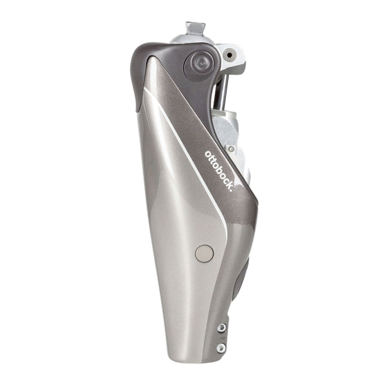 Otto Bock Genium 3B1-3 Instructions For Use Manual