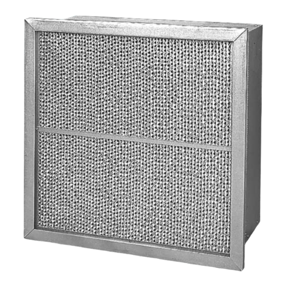 Flanders Gas Turbine Rigid Filters Cell GT Specifications