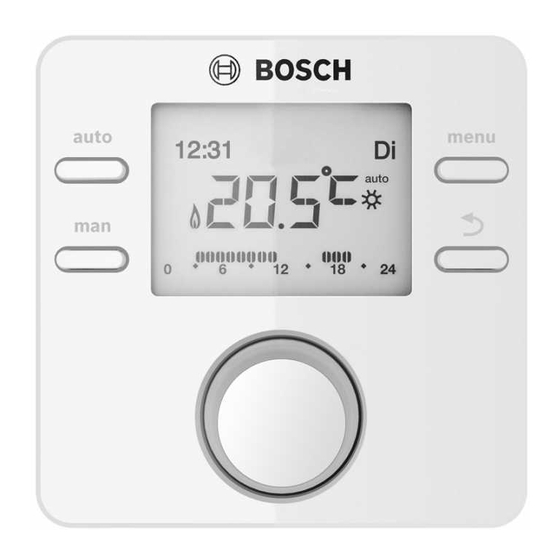 Bosch CR 50 Thermostat Controller Manuals