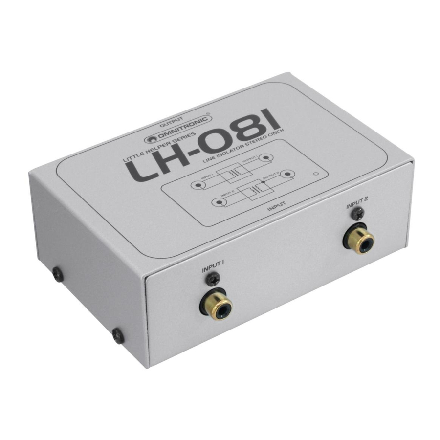 Omnitronic LITTLE HELPER Series User Manual