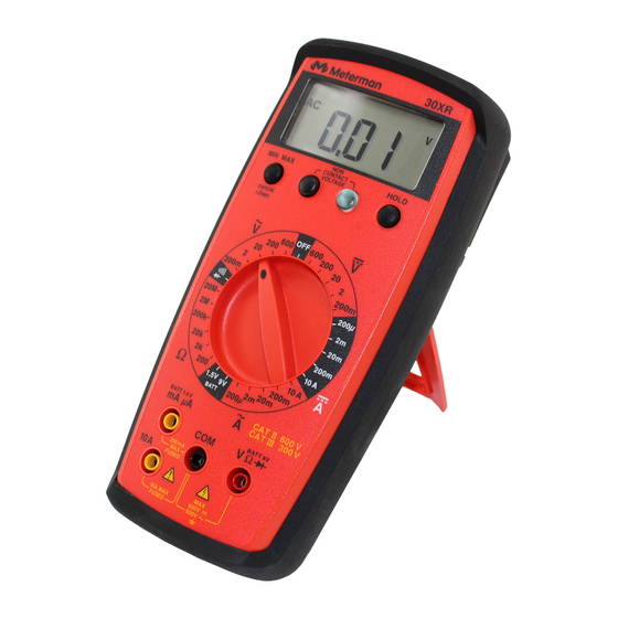 Meterman 30XR User Manual
