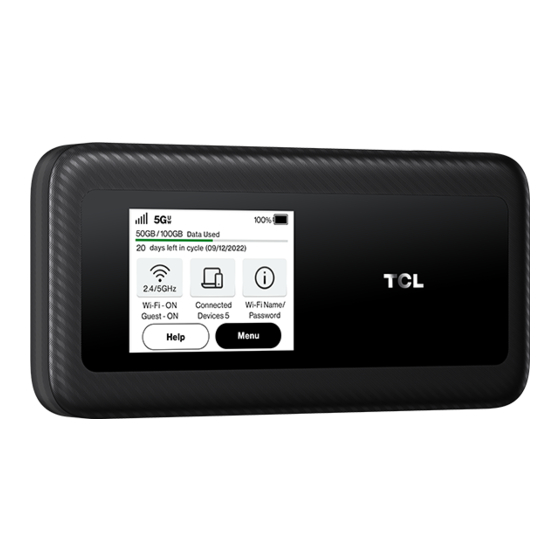 Verizon TCL LINKZONE 5G UW Manuals