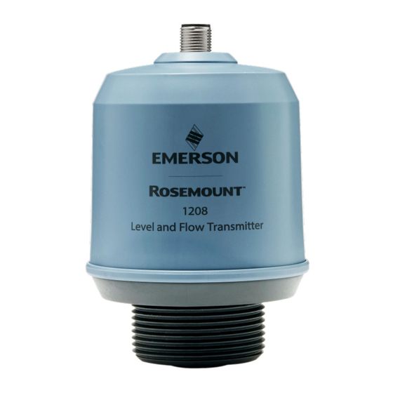 Emerson Rosemount 1208A Quick Start Manual