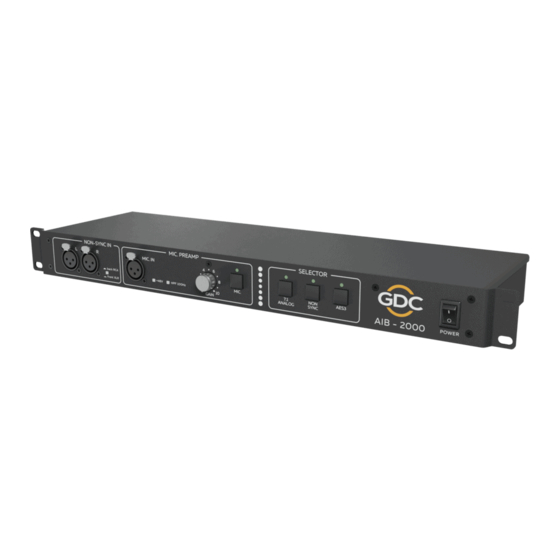 GDC AIB-2000 User Manual