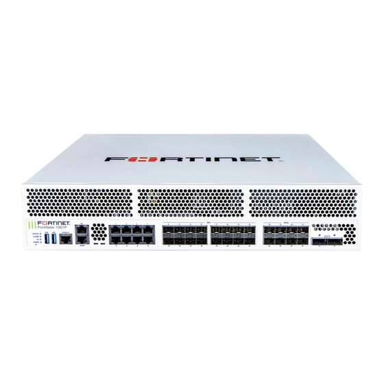 Fortinet FortiGate FG-1000F Series Manual