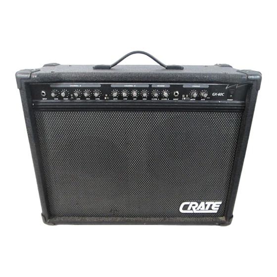 Crate GX-60C Owner's Manual