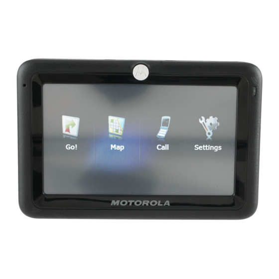 Motorola TN30 - MOTONAV - Automotive GPS Receiver Manuals