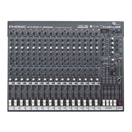 Phonic Helix Board 24 Universal User Manual