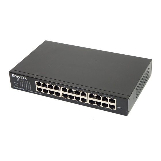Draytek VigorSwitch G1241 Quick Start Manual