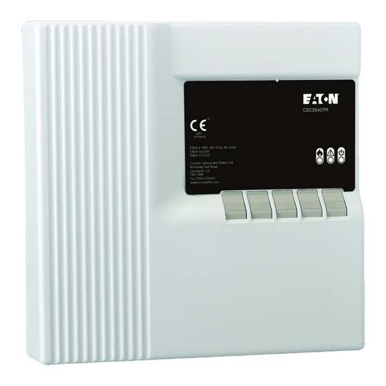Cooper CSC354CPR 4-Way Sounder Controller Manuals