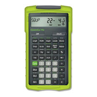 Calculated Industries ConcreteCalc Pro 4225 Pocket Reference Manual