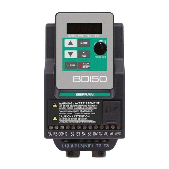 GEFRAN BDI50 SERIES USER MANUAL Pdf Download ManualsLib