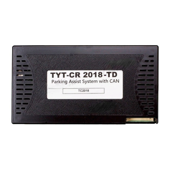 KAP TOYOTA 2018 TD Instruction Manual