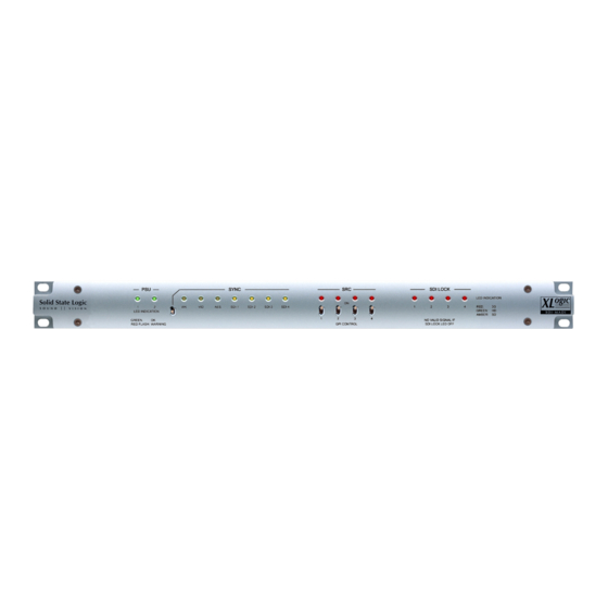 Solid State Logic XLogic SDI-MADI Installation And User Manual