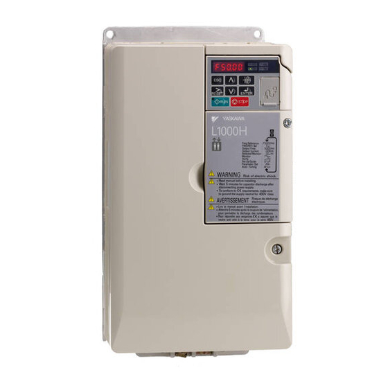 YASKAWA L1000H Quick Start Manual