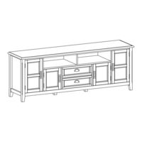 SIMPLIHOME brooklyn+max WyndenHall AXCRBUR72-AWH Manual