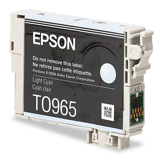 Epson T096520 Material Safety Data Sheet