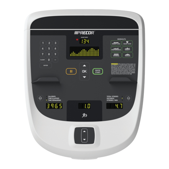 Precor P10 Operating And Maintaining