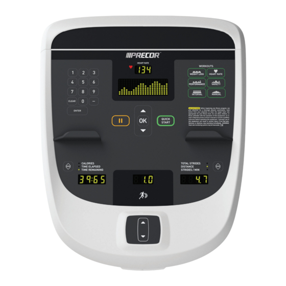 Precor P10 Operating And Maintaining