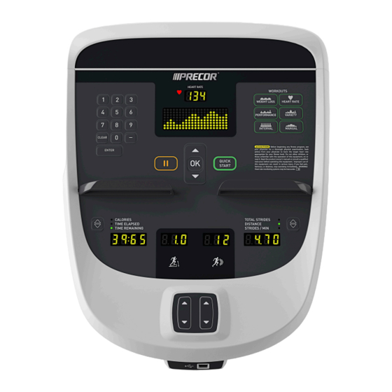 Precor P10 Operating And Maintaining