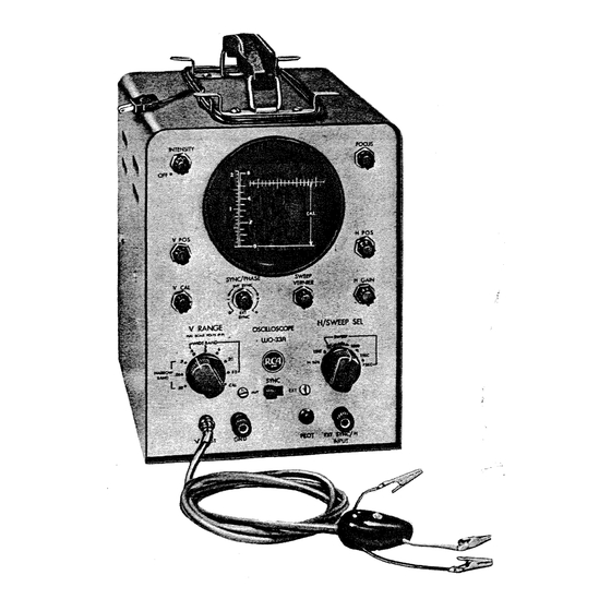 RCA WO-33A Manual