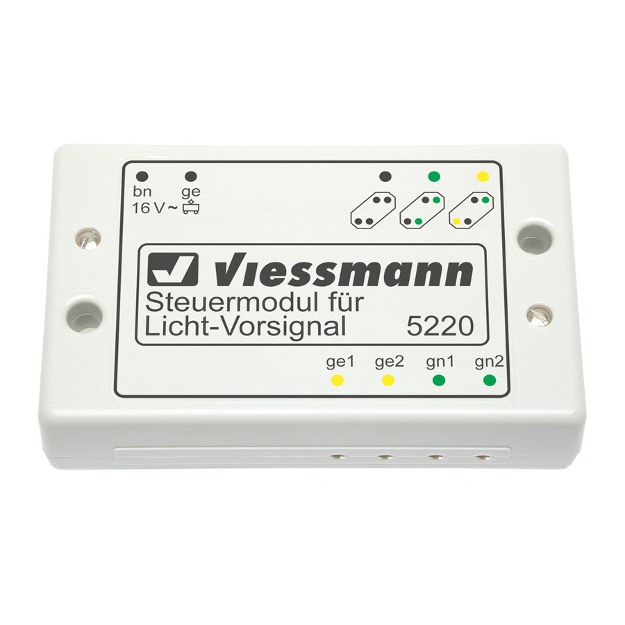 Viessmann 5220 Operation Manual