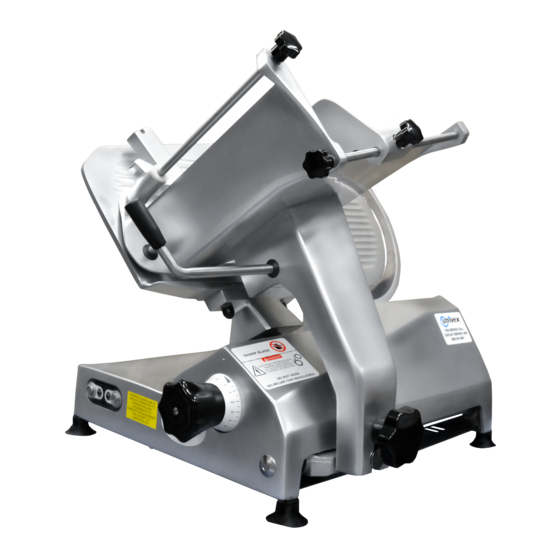 User Manuals: Univex 7512 Commercial Meat Slicer