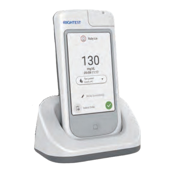 User Manuals: Rightest GM700 Pro 2 Blood Glucose Meter