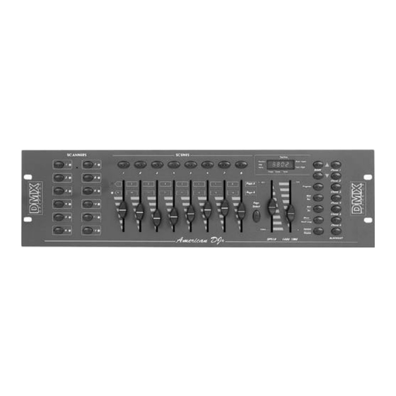 American DJ DMX OPERATOR User Instructions