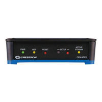 Crestron CEN-NSP-1 Quick Start Manual