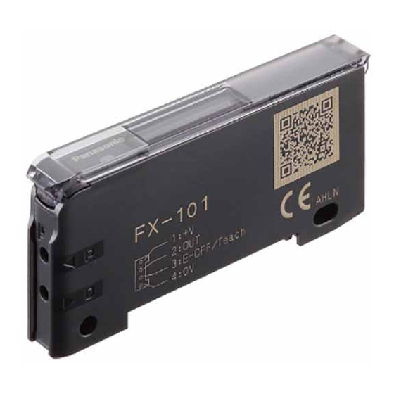Sunx FX-101 Digital Fiber Sensor Manuals