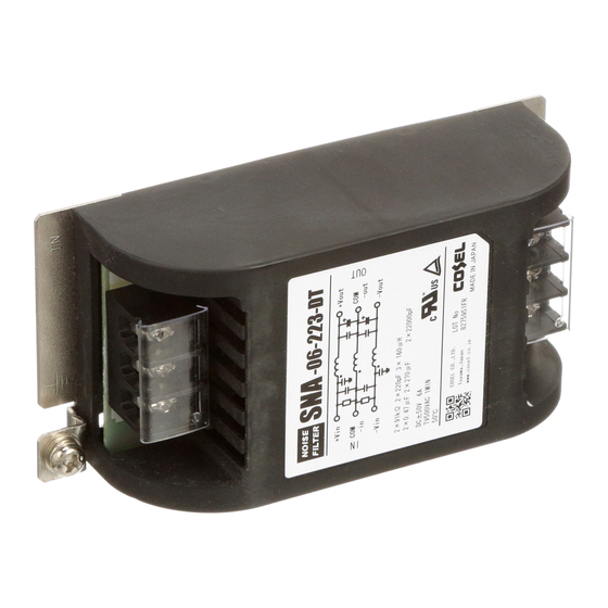 Cosel SNA-01 Instruction Manual