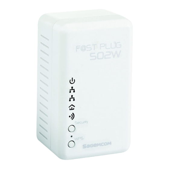 SAGEMCOM FAST PLUG 502W Quick Installation Manual